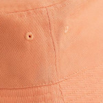 Men Orange Cotton Twill Bucket Hat