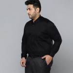 Men Black Smart Slim Fit Opaque Formal Shirt