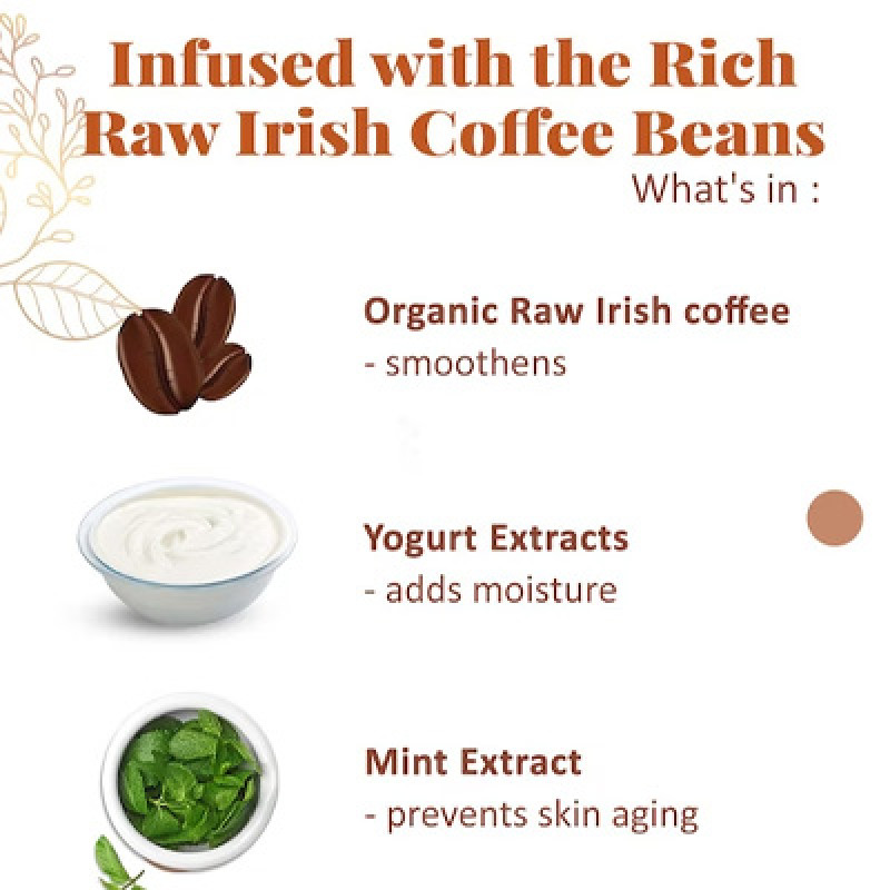 Raw Irish Coffee Face Pack & Coffee Face Wash - 100gm Each